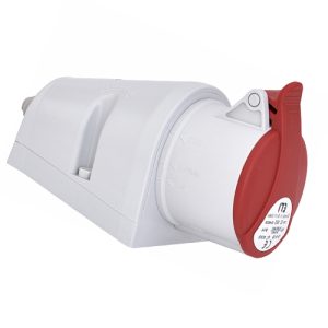 Розетка настінна EZ-1653 IP44 (16A, 400V, 3P+N+PE)