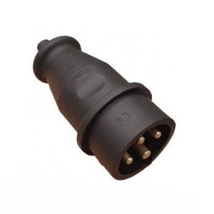 Вилка 3х32A (каучук)