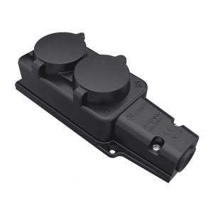 Розетка подвійна 1х16А IP54 (каучук)