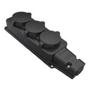 Розетка потрійна 1х16А IP54 (каучук)