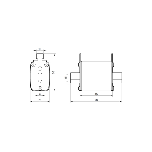 Плавка вставка запобіжника NT00 160А TAKEL - Зображення 2
