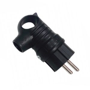 Вилка кутова 1х16А IP44 (каучук)