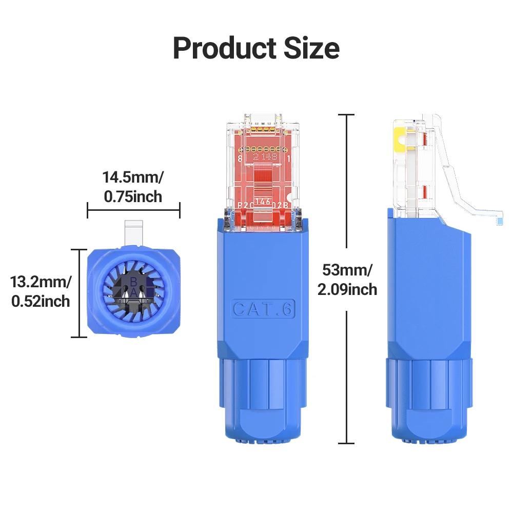 Конектор RJ45 <b>cat.6</b> самозатискний - Зображення 2