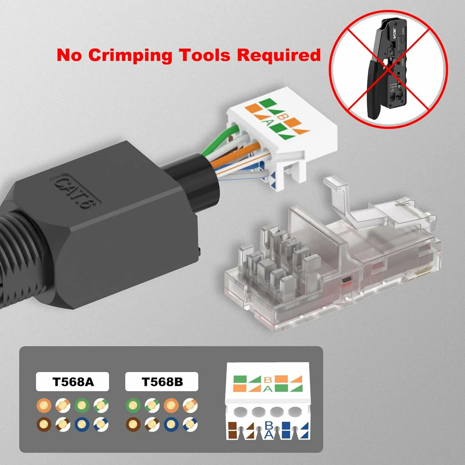 Конектор RJ45 <b>cat.6</b> самозатискний - Зображення 5